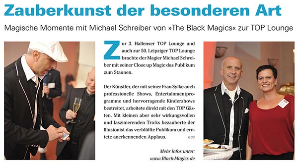 TOP Magazin Halle: Zauberkunst der besonderen Art